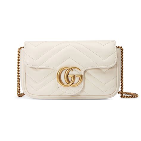 gucci marmont white leather studs|Gucci gg marmont.